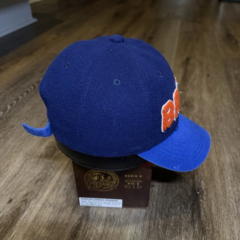 Brave Think‎ Smart Art Hat Baseball Cap Youth Kids Blue Orange Patch Trucker